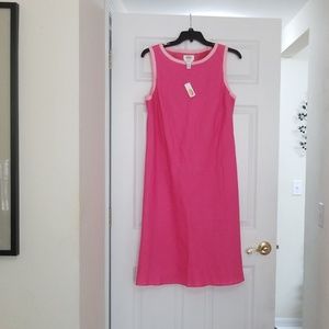 Talbots Irish Linen Dress, hot pink